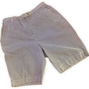 Classic Navy and White Stripe Shorts